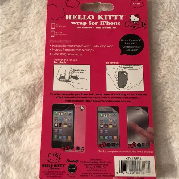NIB Red Hello Kitty IPhone 4 or 4S case - Picture 5 of 5